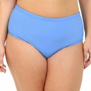 Athena Womens Swimwear Blue Size 22W Plus High Waist Bikini Bottom $64